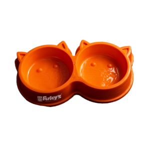 Plato Doble de Plástico para Gatos - Furky’s