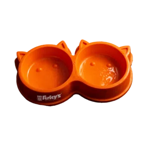 Plato Doble de Plástico para Gatos - Furky’s